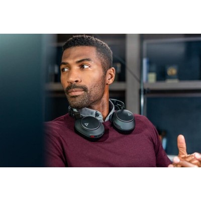 Гарнітура комп'ютерна стерео On-ear Poly Voyager Surround 85-M з підставкою для заряджання, BT 5.3, USB-A, USB-C, 3.5 мм, 10 x O Гарнітура комп'ютерна стерео On-ear Poly Voyager Surround 85-M з підставкою для заряджання, BT 5.3, USB-A, USB-C, 3.5 мм, 10 x O