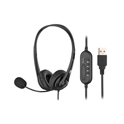 Гарнітура ПК стерео On-ear 2E CH11 USB, omni-mic, 2м, чорний (2E-CH11SU) Гарнітура ПК стерео On-ear 2E CH11 USB, omni-mic, 2м, чорний (2E-CH11SU)