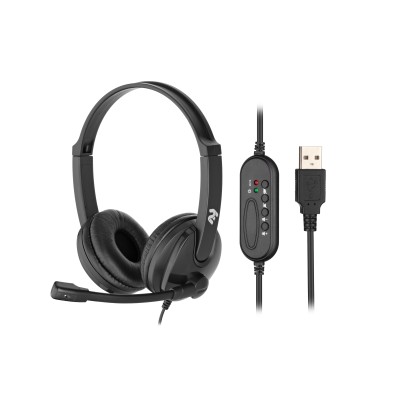Гарнітура ПК стерео On-ear 2E CH12 USB, omni-mic, 2м, чорний (2E-CH12SU) Гарнітура ПК стерео On-ear 2E CH12 USB, omni-mic, 2м, чорний (2E-CH12SU)