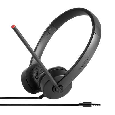Гарнітура ПК стерео On-ear Lenovo Analog Headset, mini-jack, 1.2м, чорний (4XD0K25030) Гарнітура ПК стерео On-ear Lenovo Analog Headset, mini-jack, 1.2м, чорний (4XD0K25030)