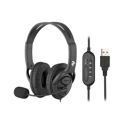 Гарнітура ПК стерео Over-ear 2E CH13 USB, omni-mic, 2м, чорний (2E-CH13SU) Гарнітура ПК стерео Over-ear 2E CH13 USB, omni-mic, 2м, чорний (2E-CH13SU)