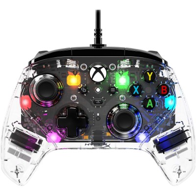 Геймпад HyperX Clutch Gladiate RGB, Xbox, PC, USB-A, прозорий (7D6H2AA)
