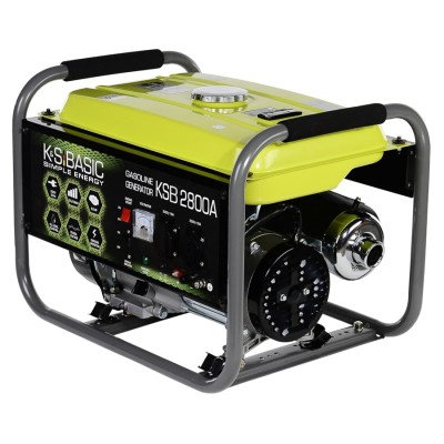 Генератор бензиновий Konner&Sohnen Basic KSB 2800A, 230В, 2.8кВт, ручний запуск, 36.2кг