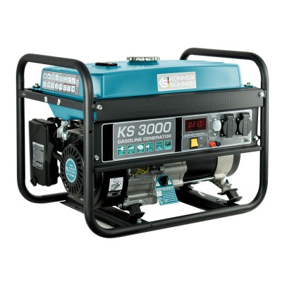 Генератор бензиновий Konner&Sohnen KS 3000, 230В, 3кВт, ручний запуск, 41.5кг (KS3000) Генератор бензиновий Konner&Sohnen KS 3000, 230В, 3кВт, ручний запуск, 41.5кг (KS3000)