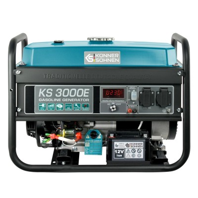 Генератор бензиновий Konner&Sohnen KS 3000E, 230В, 3.0кВт, електростартер, 46.1кг (KS3000E)