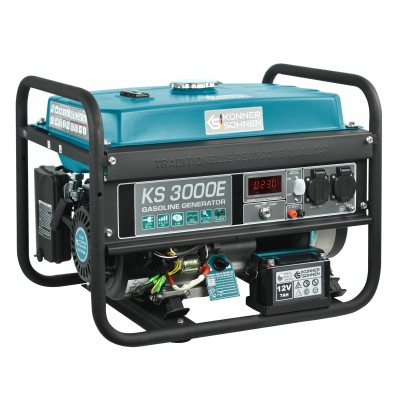 Генератор бензиновий Konner&Sohnen KS 3000E, 230В, 3.0кВт, електростартер, 46.1кг (KS3000E)