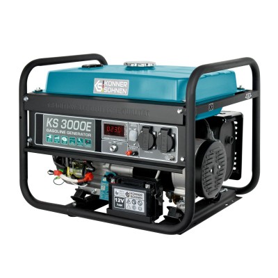 Генератор бензиновий Konner&Sohnen KS 3000E, 230В, 3.0кВт, електростартер, 46.1кг (KS3000E)
