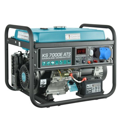 Генератор бензиновий Konner&Sohnen KS 7000E ATS, 230В, 5.5кВт, АВР(ATS), електростартер, 76.8кг Генератор бензиновий Konner&Sohnen KS 7000E ATS, 230В, 5.5кВт, АВР(ATS), електростартер, 76.8кг