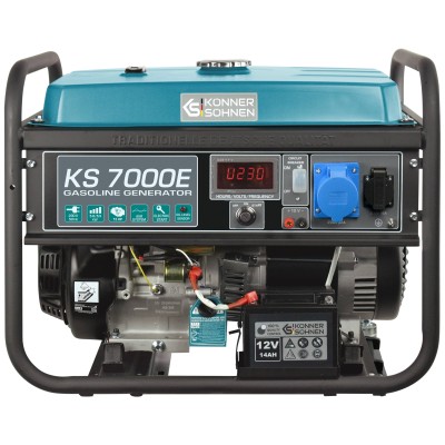 Генератор бензиновий Konner&Sohnen KS 7000E, 230В, 5.5кВт, електростартер, 76.2кг (KS7000E) Генератор бензиновий Konner&Sohnen KS 7000E, 230В, 5.5кВт, електростартер, 76.2кг (KS7000E)