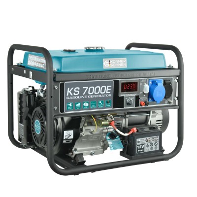 Генератор бензиновий Konner&Sohnen KS 7000E, 230В, 5.5кВт, електростартер, 76.2кг (KS7000E) Генератор бензиновий Konner&Sohnen KS 7000E, 230В, 5.5кВт, електростартер, 76.2кг (KS7000E)