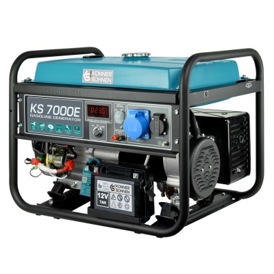 Генератор бензиновий Konner&Sohnen KS 7000E, 230В, 5.5кВт, електростартер, 76.2кг (KS7000E) Генератор бензиновий Konner&Sohnen KS 7000E, 230В, 5.5кВт, електростартер, 76.2кг (KS7000E)
