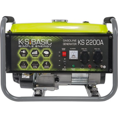 Генератор бензиновий Konner&Sohnen KSB 2200A, 230В, 2.0 кВт, ручний стартер, 33.2кг (KSB2200A) Генератор бензиновий Konner&Sohnen KSB 2200A, 230В, 2.0 кВт, ручний стартер, 33.2кг (KSB2200A)