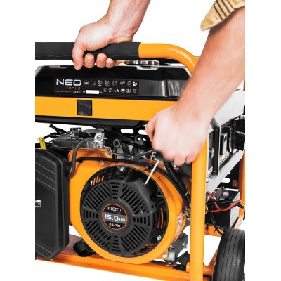 Генератор бензиновий Neo Tools 230В (1 фаза), 6/6.5кВт, електростарт, AVR, 85кг (04-731)
