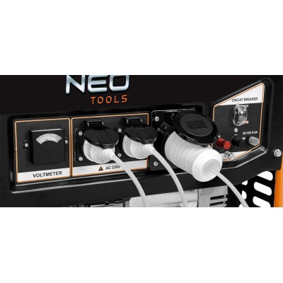 Генератор бензиновий Neo Tools 230В (1 фаза), 6/6.5кВт, електростарт, AVR, 85кг (04-731)