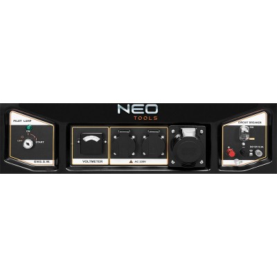 Генератор бензиновий Neo Tools 230В (1 фаза), 6/6.5кВт, електростарт, AVR, 85кг (04-731)