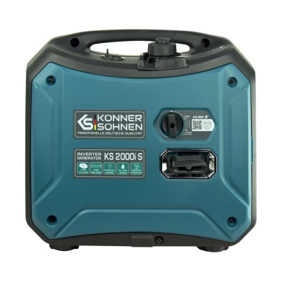 Генератор бензиновий інверторний Konner&Sohnen KS 2000i S, 230В, 2.0кВт, ручний запуск, 19кг (KS2000IS)