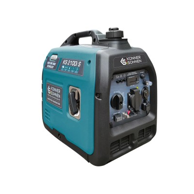 Генератор бензиновий інверторний Konner&Sohnen KS 2100IS, 230В, 2.0кВт, ручний стартер, 18.5кг Генератор бензиновий інверторний Konner&Sohnen KS 2100IS, 230В, 2.0кВт, ручний стартер, 18.5кг