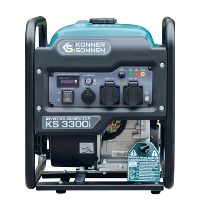 Генератор бензиновий інверторний Konner&Sohnen KS 3300i, 230В, 3.3кВт, ручний запуск, 25.5кг (KS3300I) Генератор бензиновий інверторний Konner&Sohnen KS 3300i, 230В, 3.3кВт, ручний запуск, 25.5кг (KS3300I)