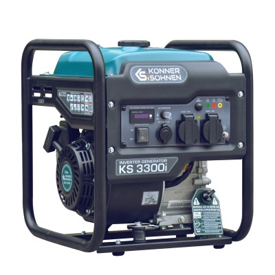 Генератор бензиновий інверторний Konner&Sohnen KS 3300i, 230В, 3.3кВт, ручний запуск, 25.5кг (KS3300I) Генератор бензиновий інверторний Konner&Sohnen KS 3300i, 230В, 3.3кВт, ручний запуск, 25.5кг (KS3300I)