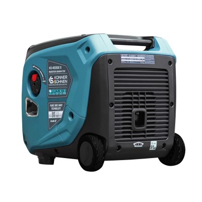 Генератор бензиновий інверторний Konner&Sohnen KS 4000iE S, 230В, 4.0кВт, електростартер, 40кг (KS4000IES)