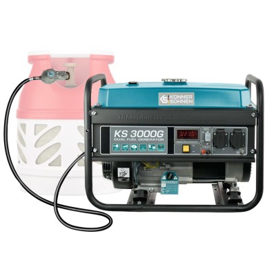 Генератор газобензиновий Konner&Sohnen KS 3000G, 230В, 3.0кВт, ручний запуск, 45.4кг Генератор газобензиновий Konner&Sohnen KS 3000G, 230В, 3.0кВт, ручний запуск, 45.4кг