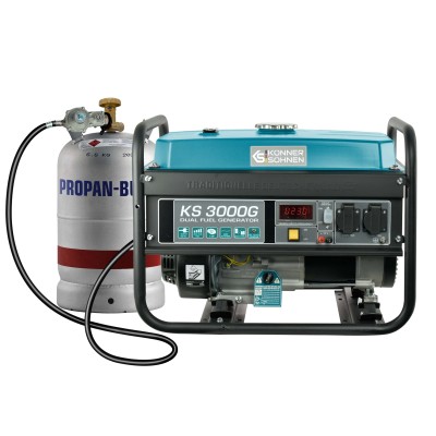 Генератор газобензиновий Konner&Sohnen KS 3000G, 230В, 3.0кВт, ручний запуск, 45.4кг Генератор газобензиновий Konner&Sohnen KS 3000G, 230В, 3.0кВт, ручний запуск, 45.4кг