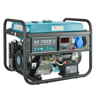 Генератор газобензиновий Konner&Sohnen KS 7000E G, 230В, 5.5кВт, електростартер, 77.2кг Генератор газобензиновий Konner&Sohnen KS 7000E G, 230В, 5.5кВт, електростартер, 77.2кг