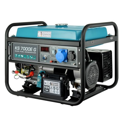 Генератор газобензиновий Konner&Sohnen KS 7000E G, 230В, 5.5кВт, електростартер, 77.2кг Генератор газобензиновий Konner&Sohnen KS 7000E G, 230В, 5.5кВт, електростартер, 77.2кг