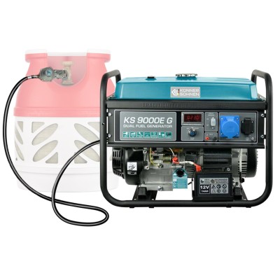 Генератор газобензиновий Konner&Sohnen KS 9000E G, 230В, 6.5кВт, електростартер, 83.0кг Генератор газобензиновий Konner&Sohnen KS 9000E G, 230В, 6.5кВт, електростартер, 83.0кг