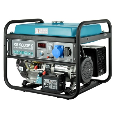 Генератор газобензиновий Konner&Sohnen KS 9000E G, 230В, 6.5кВт, електростартер, 83.0кг Генератор газобензиновий Konner&Sohnen KS 9000E G, 230В, 6.5кВт, електростартер, 83.0кг