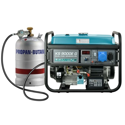 Генератор газобензиновий Konner&Sohnen KS 9000E G, 230В, 6.5кВт, електростартер, 83.0кг Генератор газобензиновий Konner&Sohnen KS 9000E G, 230В, 6.5кВт, електростартер, 83.0кг