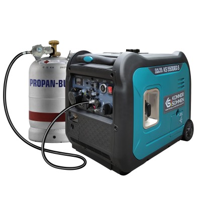 Генератор газобензиновий інверторний Konner&Sohnen KS 5500iEG S, 230В, 5.5кВт, електростартер, 52.5кг (KS5500IEGS)