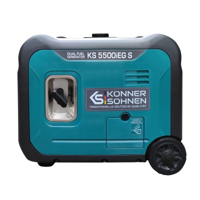Генератор газобензиновий інверторний Konner&Sohnen KS 5500iEG S, 230В, 5.5кВт, електростартер, 52.5кг (KS5500IEGS)