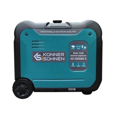 Генератор газобензиновий інверторний Konner&Sohnen KS 5500iEG S, 230В, 5.5кВт, електростартер, 52.5кг (KS5500IEGS)