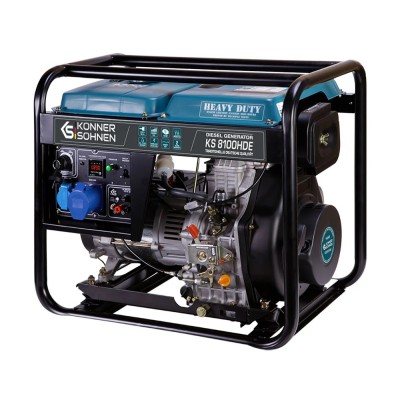 Генератор дизельний Konner&Sohnen KS 8100HDE (EURO V), 230В, 6.5кВт, електростартер, 117кг (KS8100HDE) Генератор дизельний Konner&Sohnen KS 8100HDE (EURO V), 230В, 6.5кВт, електростартер, 117кг (KS8100HDE)
