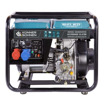 Генератор дизельний Konner&Sohnen KS 9100HDE-1/3 ATSR (EURO V), 230/400В, 6.5/6.0кВт, 7.5/7.0кВт, 1/3Фази, АВР(ATS), електростар Генератор дизельний Konner&Sohnen KS 9100HDE-1/3 ATSR (EURO V), 230/400В, 6.5/6.0кВт, 7.5/7.0кВт, 1/3Фази, АВР(ATS), електростар