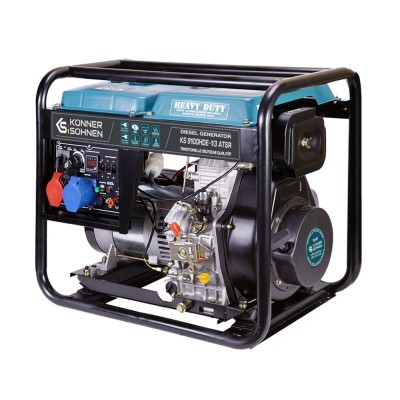 Генератор дизельний Konner&Sohnen KS 9100HDE-1/3 ATSR (EURO V), 230/400В, 6.5/6.0кВт, 7.5/7.0кВт, 1/3Фази, АВР(ATS), електростар Генератор дизельний Konner&Sohnen KS 9100HDE-1/3 ATSR (EURO V), 230/400В, 6.5/6.0кВт, 7.5/7.0кВт, 1/3Фази, АВР(ATS), електростар