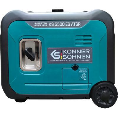 Генератор інверторний бензиновий Konner&Sohnen KS 5500iES ATSR, 230В, 5.5кВт, АВР(ATS), електростартер, 52кг (KS5500IESATSR) Генератор інверторний бензиновий Konner&Sohnen KS 5500iES ATSR, 230В, 5.5кВт, АВР(ATS), електростартер, 52кг (KS5500IESATSR)
