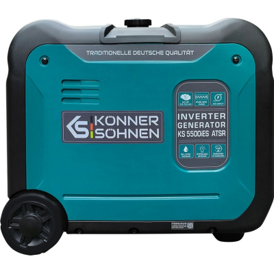 Генератор інверторний бензиновий Konner&Sohnen KS 5500iES ATSR, 230В, 5.5кВт, АВР(ATS), електростартер, 52кг (KS5500IESATSR) Генератор інверторний бензиновий Konner&Sohnen KS 5500iES ATSR, 230В, 5.5кВт, АВР(ATS), електростартер, 52кг (KS5500IESATSR)