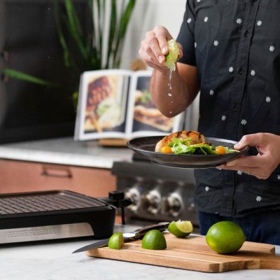 Гриль George Foreman барбекю Smokeless BBQ Grill 1606Вт, темп. режимів-3, з`ємні пластини, пластик, чорний (25850-56) Гриль George Foreman барбекю Smokeless BBQ Grill 1606Вт, темп. режимів-3, з`ємні пластини, пластик, чорний (25850-56)