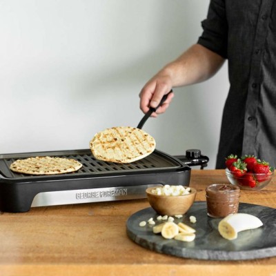 Гриль George Foreman барбекю Smokeless BBQ Grill 1606Вт, темп. режимів-3, з`ємні пластини, пластик, чорний (25850-56) Гриль George Foreman барбекю Smokeless BBQ Grill 1606Вт, темп. режимів-3, з`ємні пластини, пластик, чорний (25850-56)