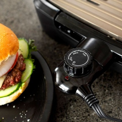 Гриль George Foreman барбекю Smokeless BBQ Grill 1606Вт, темп. режимів-3, з`ємні пластини, пластик, чорний (25850-56) Гриль George Foreman барбекю Smokeless BBQ Grill 1606Вт, темп. режимів-3, з`ємні пластини, пластик, чорний (25850-56)