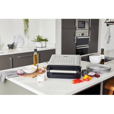 Гриль George Foreman прижимний Smokeless Grill 1575Вт, темп. режимів-1, з`ємні пластини, пластик, чорний (28000-56) Гриль George Foreman прижимний Smokeless Grill 1575Вт, темп. режимів-1, з`ємні пластини, пластик, чорний (28000-56)