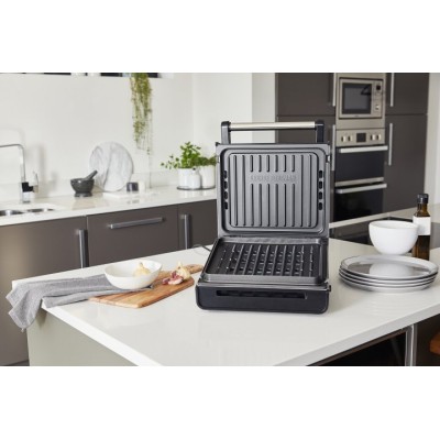 Гриль George Foreman прижимний Smokeless Grill 1575Вт, темп. режимів-1, з`ємні пластини, пластик, чорний (28000-56) Гриль George Foreman прижимний Smokeless Grill 1575Вт, темп. режимів-1, з`ємні пластини, пластик, чорний (28000-56)