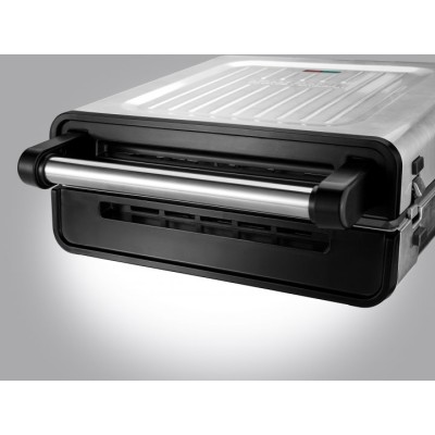 Гриль George Foreman прижимний Smokeless Grill 1575Вт, темп. режимів-1, з`ємні пластини, пластик, чорний (28000-56) Гриль George Foreman прижимний Smokeless Grill 1575Вт, темп. режимів-1, з`ємні пластини, пластик, чорний (28000-56)