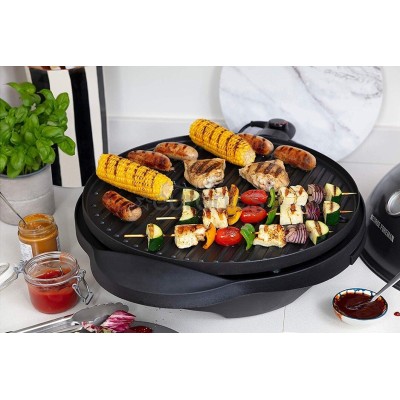 Гриль Russell Hobbs барбекю Indoor Outdoor 2400Вт, темп. режимів-5, діаметр- 43.5см, з`ємні пластини, метал, чорний (22460-56) Гриль Russell Hobbs барбекю Indoor Outdoor 2400Вт, темп. режимів-5, діаметр- 43.5см, з`ємні пластини, метал, чорний (22460-56)