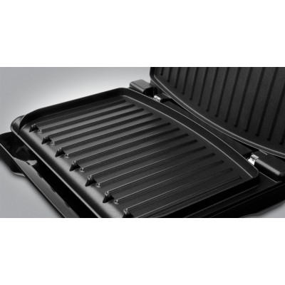 Гриль Russell Hobbs прижимний Family SteelGrill 1650Вт, темп. режимів-1, метал, червоно-чорний (25040-56)