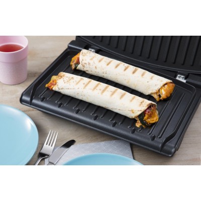 Гриль Russell Hobbs прижимний Family SteelGrill 1650Вт, темп. режимів-1, метал, червоно-чорний (25040-56)