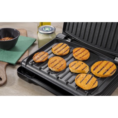Гриль Russell Hobbs прижимний Family SteelGrill 1650Вт, темп. режимів-1, метал, червоно-чорний (25040-56)