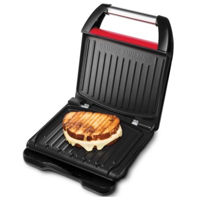 Гриль Russell Hobbs прижимний Family SteelGrill 1650Вт, темп. режимів-1, метал, червоно-чорний (25040-56)